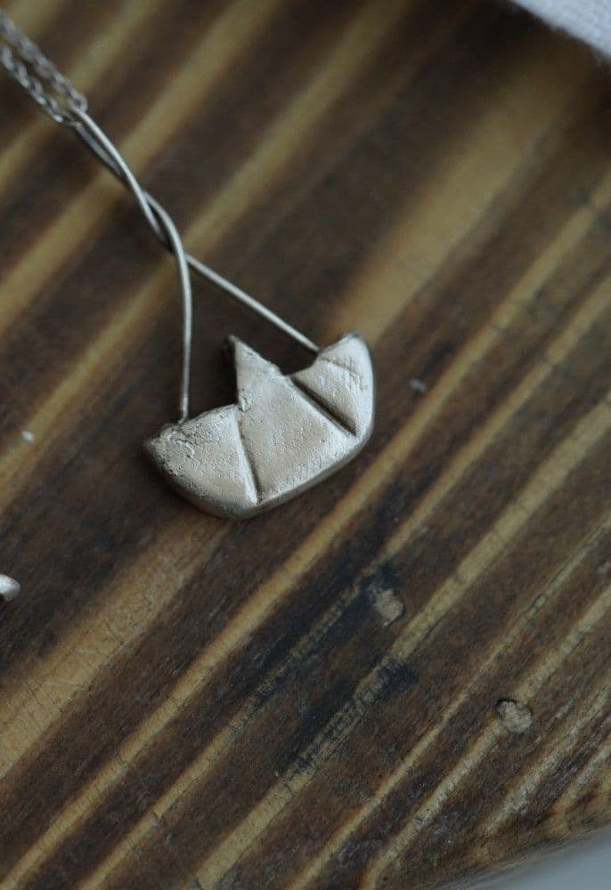 Origami Boat - Pendant