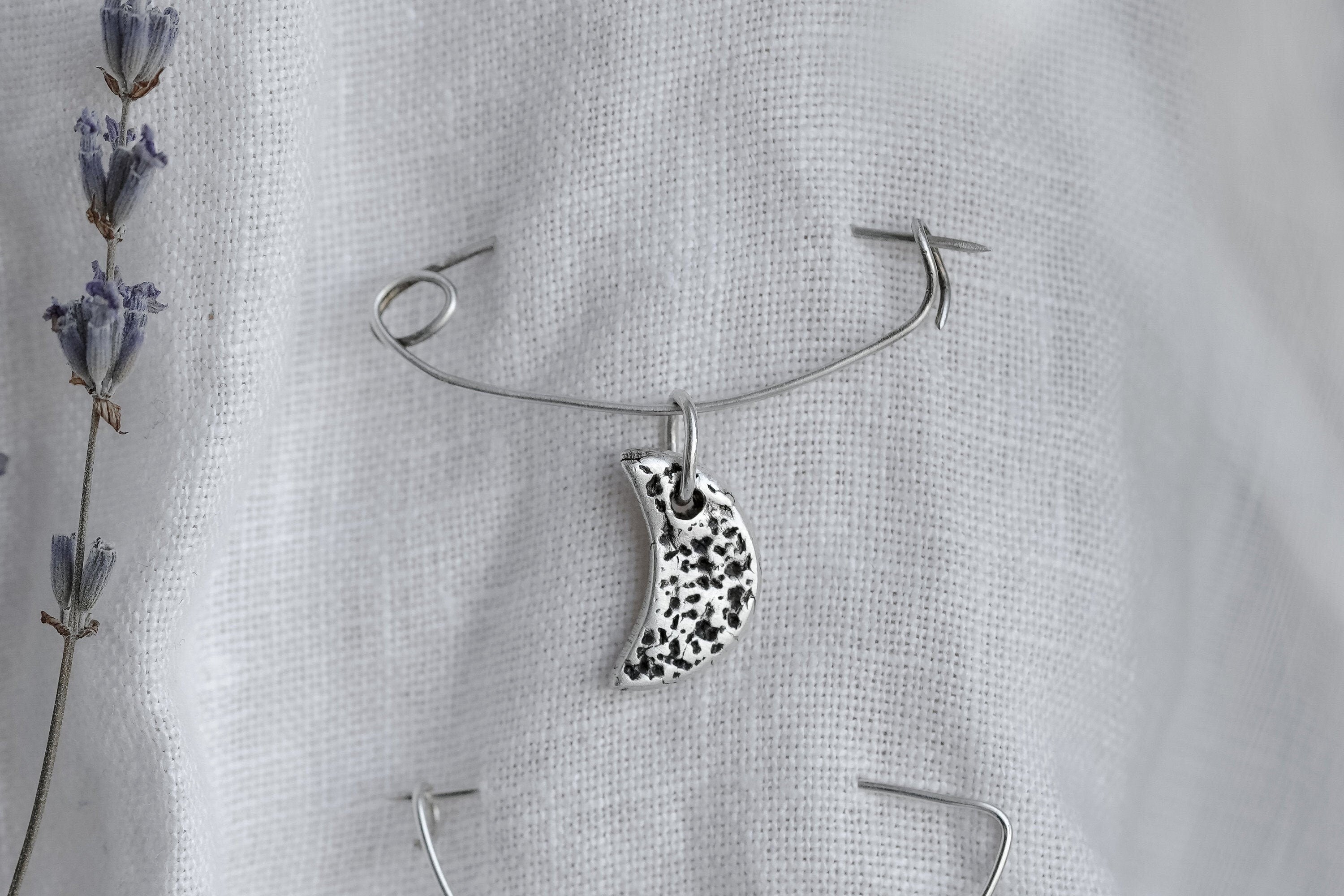 Silver Moon - Brooch