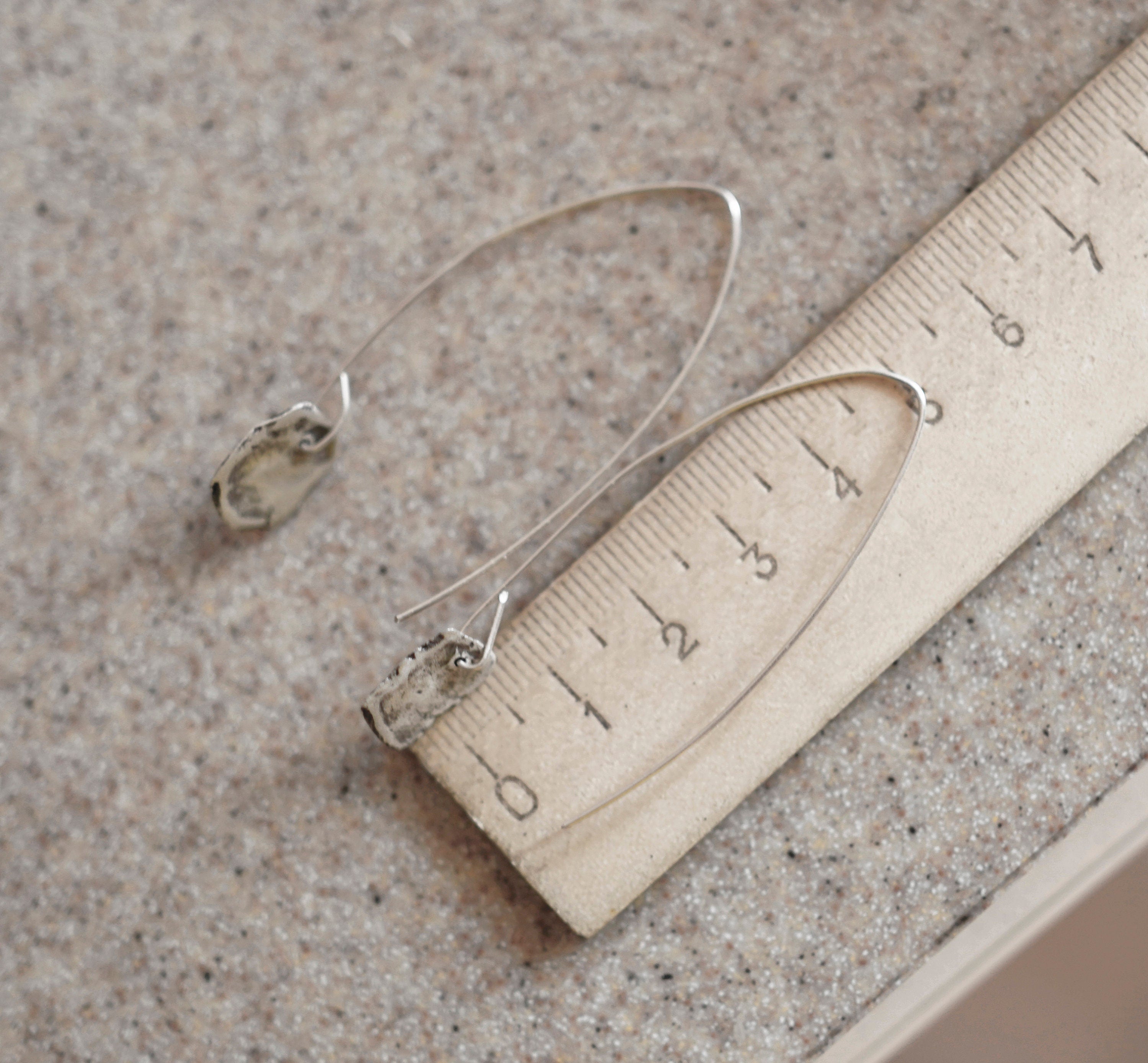 Silver earrings - Vintage pattern